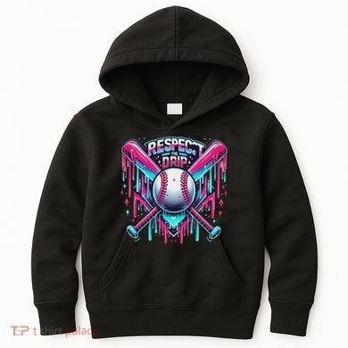 Respect The Drip Ice Cream Dripping Kids Hoodie