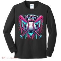 Respect The Drip Ice Cream Dripping Kids Long Sleeve Shirt thumb 0