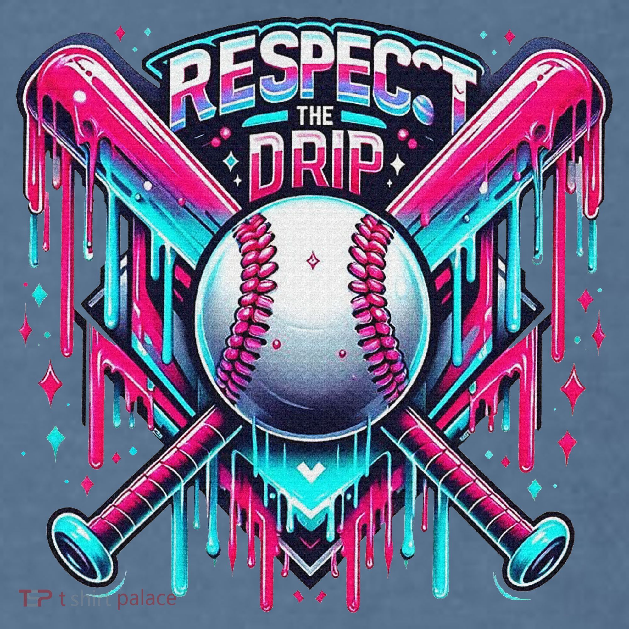 Respect The Drip Ice Cream Dripping Comfort Colors Garment-Dyed Hooded Sweatshirt