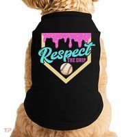 Respect The Drip Ice Cream Dripping Doggie Tank thumb 0