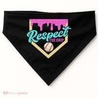 Respect The Drip Ice Cream Dripping USA-Made Doggie Bandana thumb 0