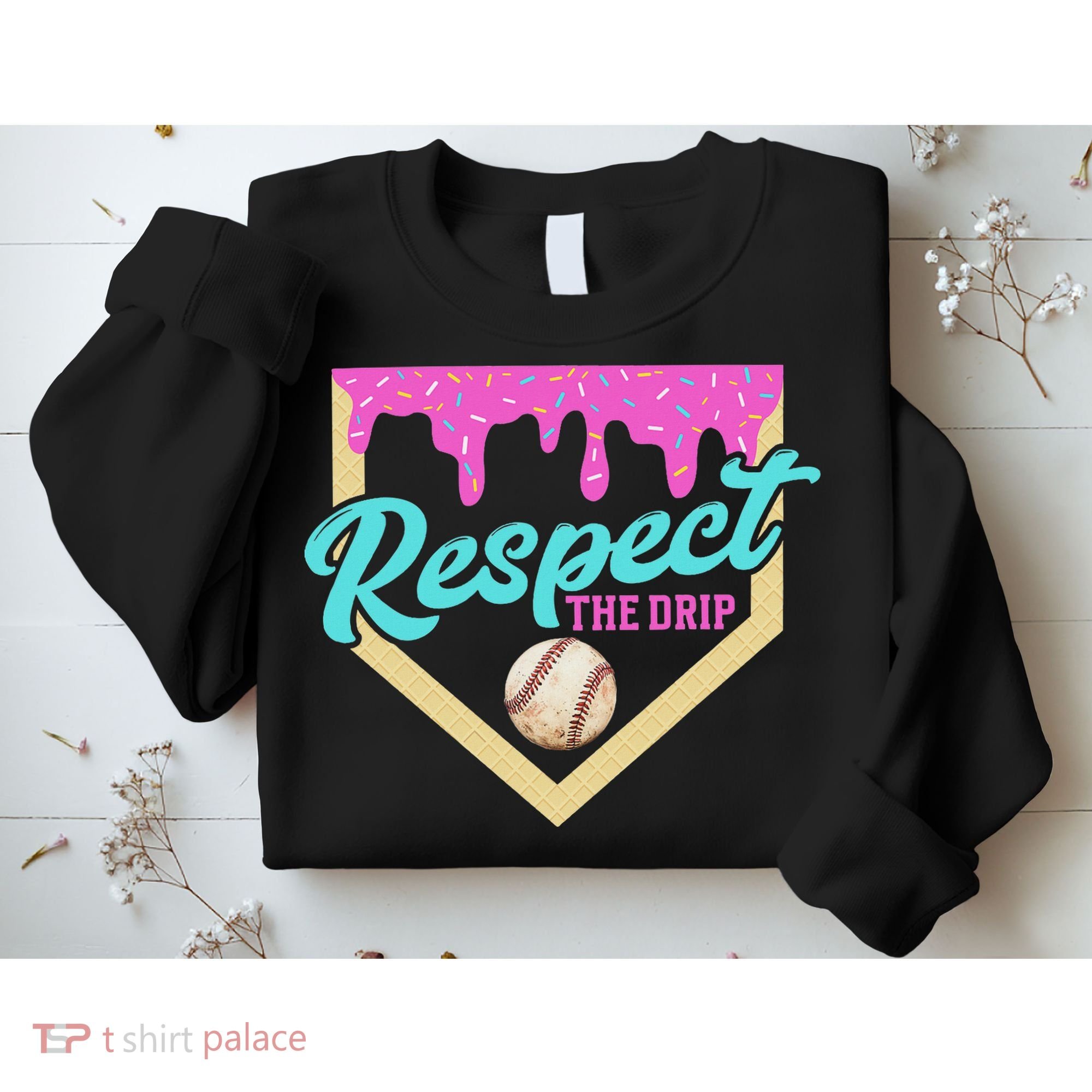 Respect The Drip Ice Cream Dripping Sweatshirt