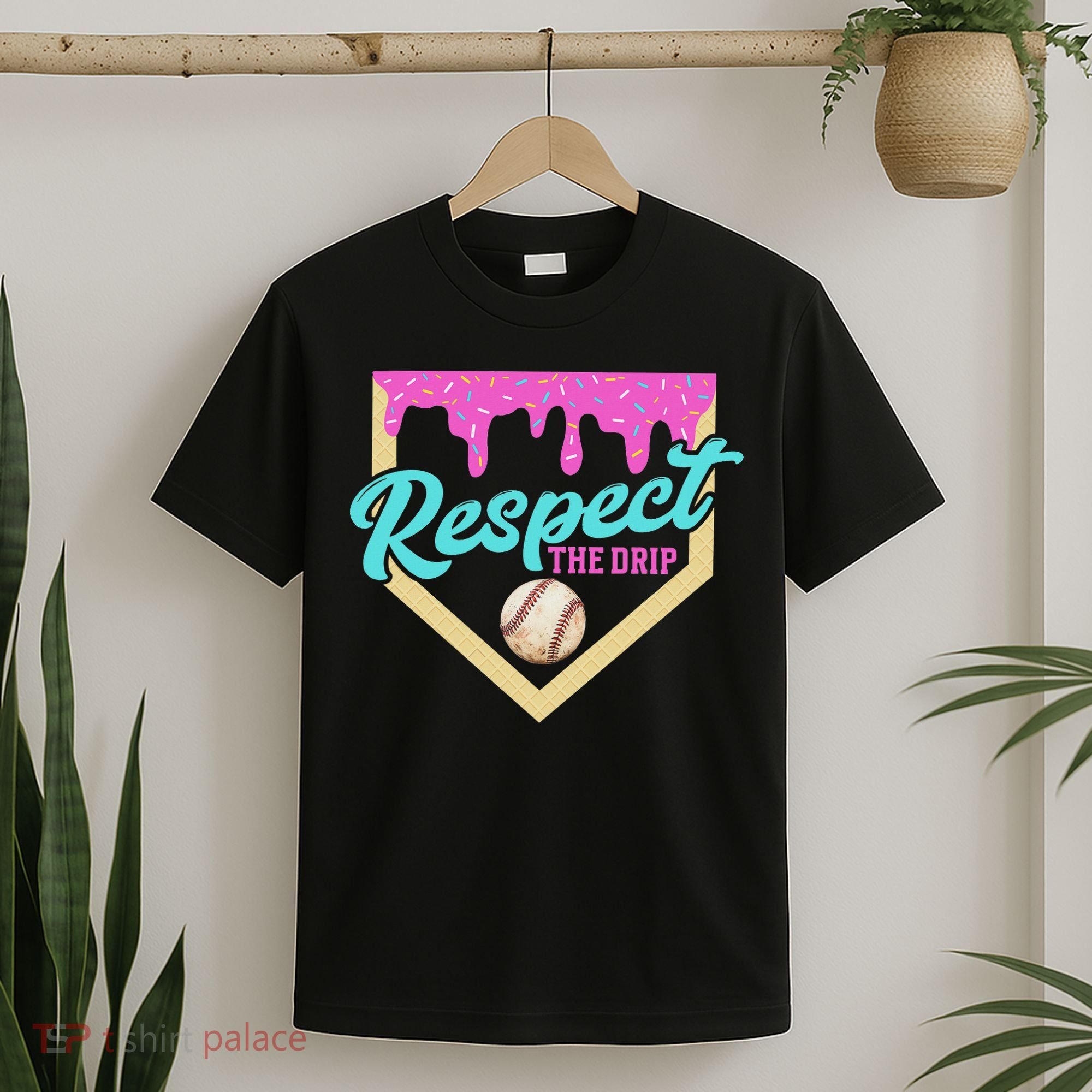 Respect The Drip Ice Cream Dripping T-Shirt