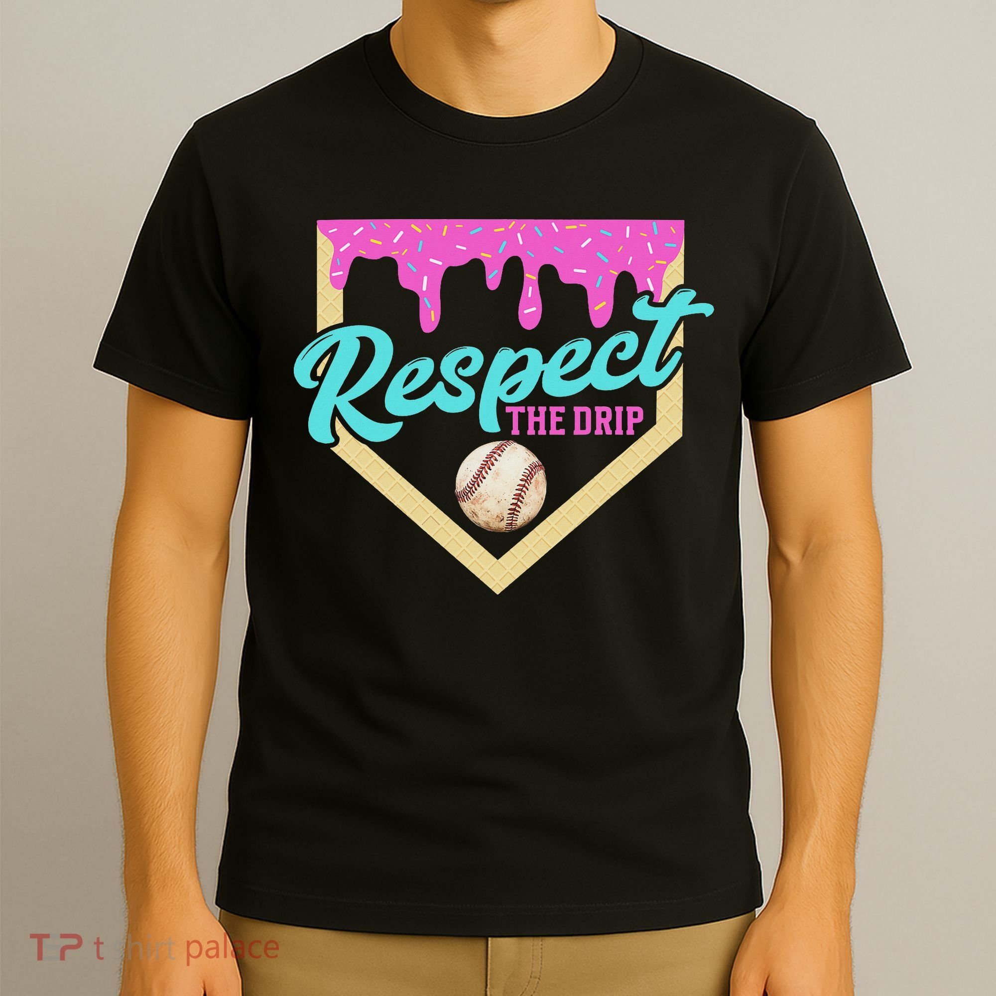 Respect The Drip Ice Cream Dripping T-Shirt