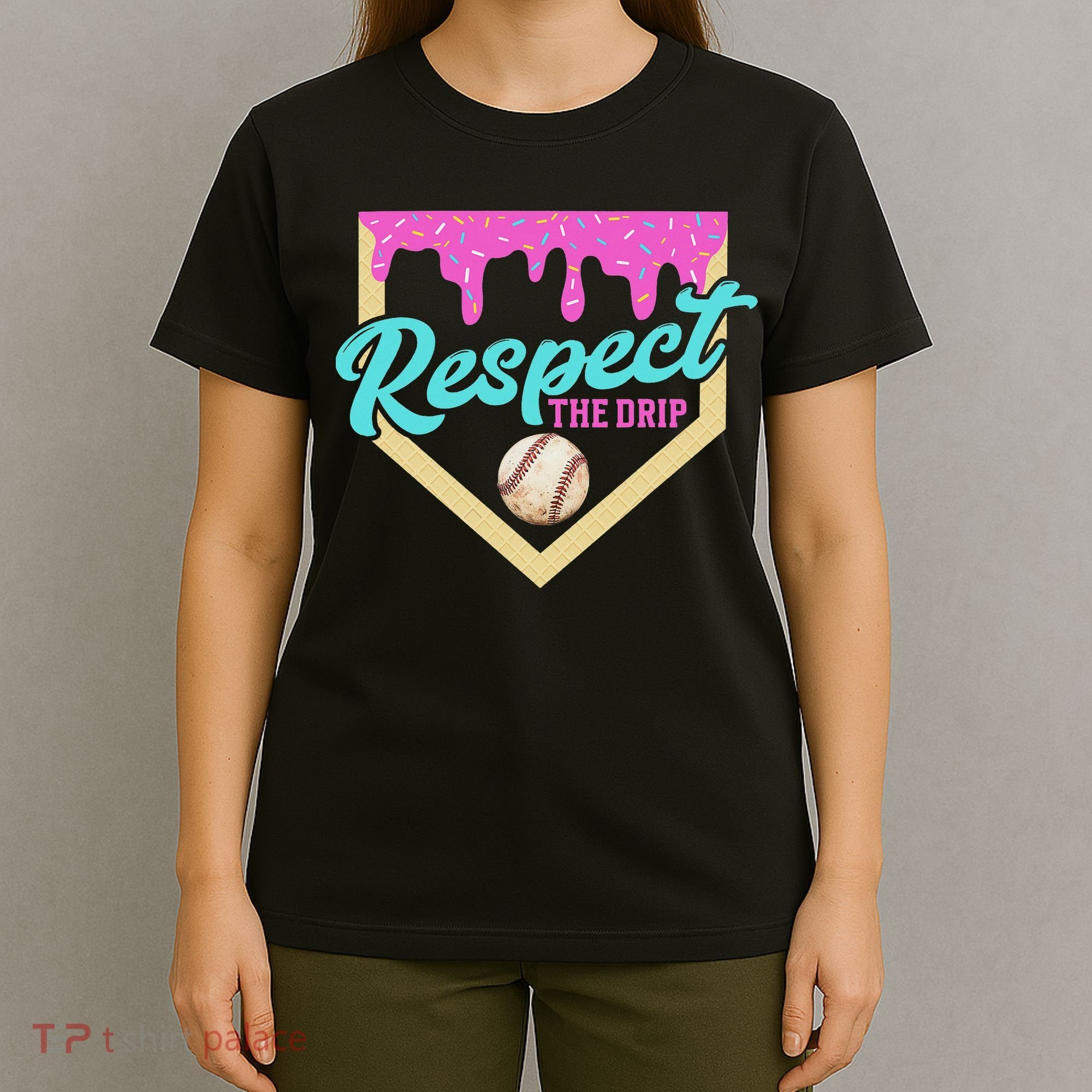 Respect The Drip Ice Cream Dripping T-Shirt