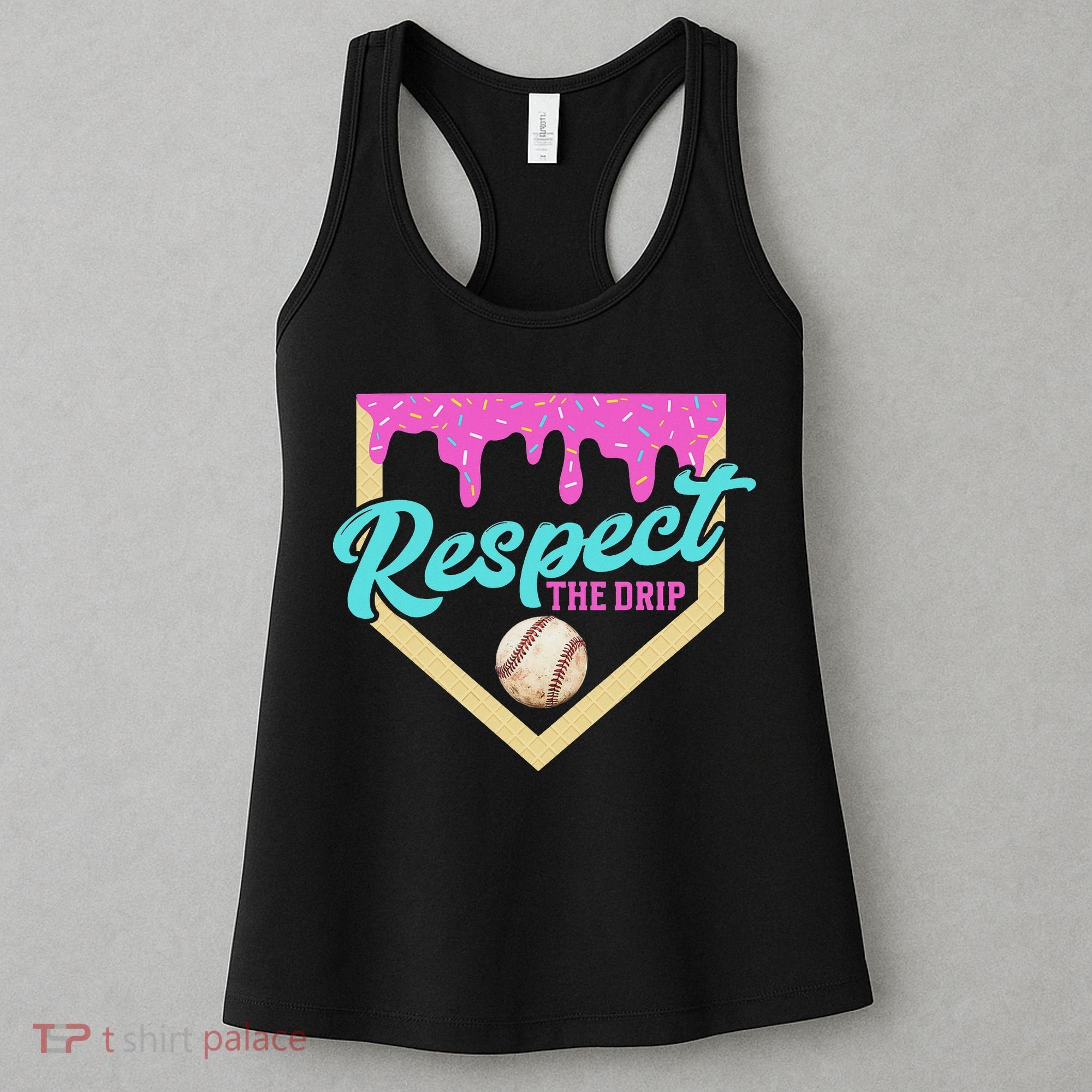 Respect The Drip Ice Cream Dripping Women's Tank Top