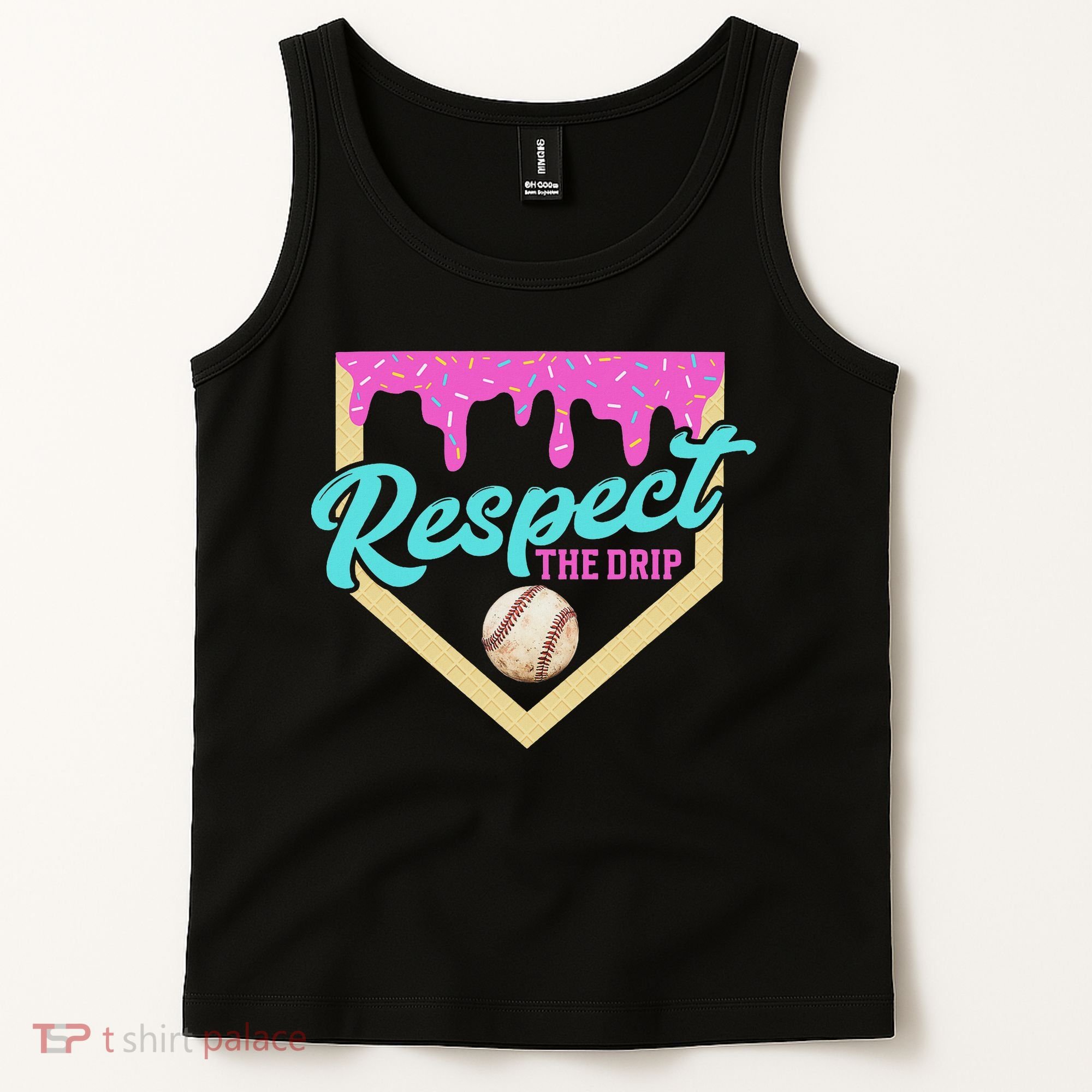 Respect The Drip Ice Cream Dripping Tank Top