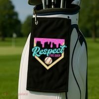 Respect The Drip Ice Cream Dripping Golf Towel thumb 2