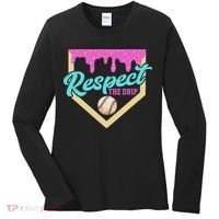 Respect The Drip Ice Cream Dripping Women's Long Sleeve Shirt thumb 0