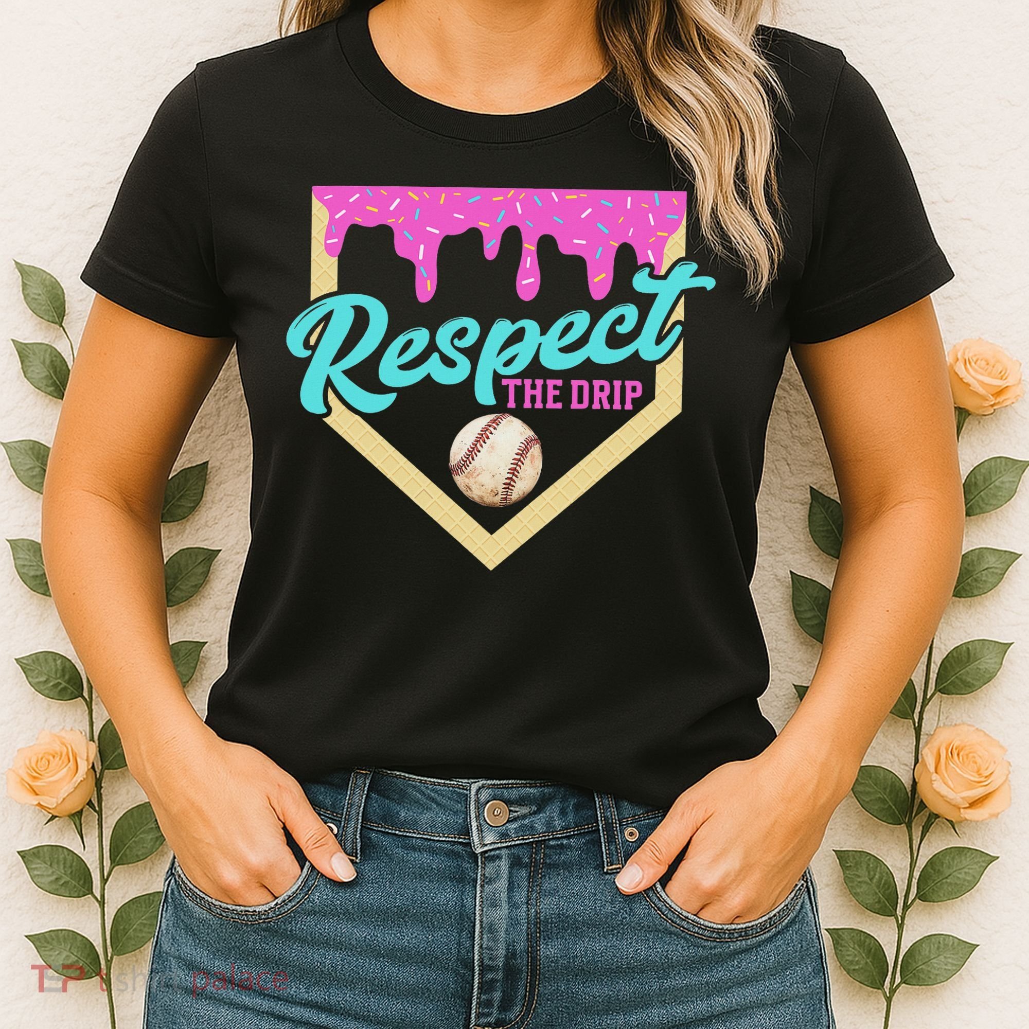 Respect The Drip Ice Cream Dripping Women's T-Shirt