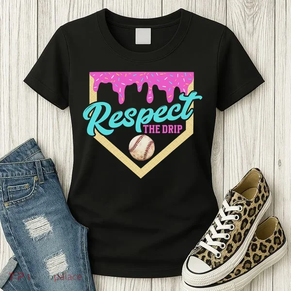Respect The Drip Ice Cream Dripping Women's T-Shirt