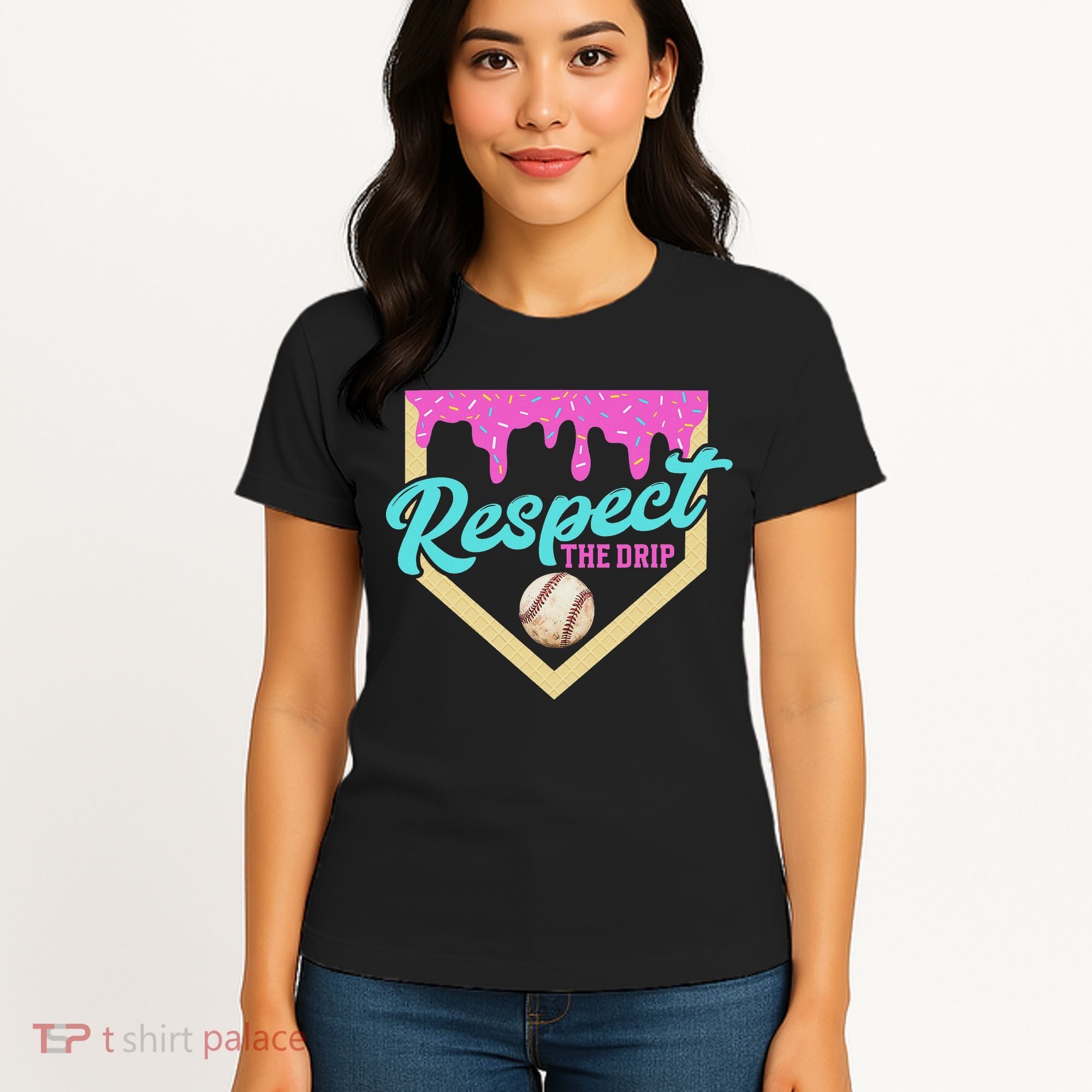 Respect The Drip Ice Cream Dripping Women's T-Shirt