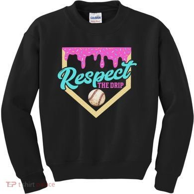 Respect The Drip Ice Cream Dripping Kids Sweatshirt