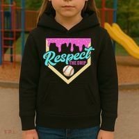 Respect The Drip Ice Cream Dripping Kids Hoodie thumb 3