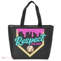 Respect The Drip Ice Cream Dripping Tote Bag thumb 0