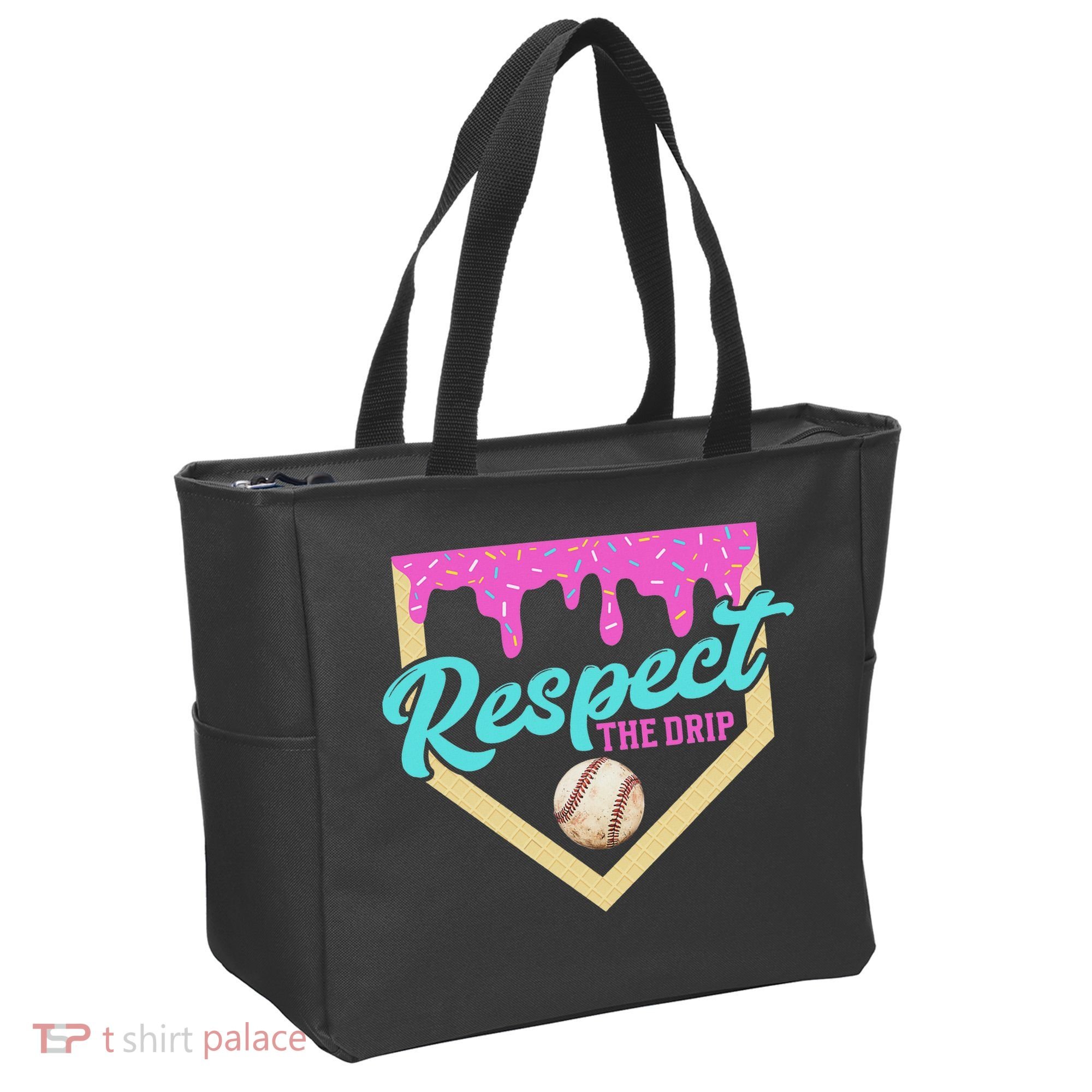Respect The Drip Ice Cream Dripping Tote Bag