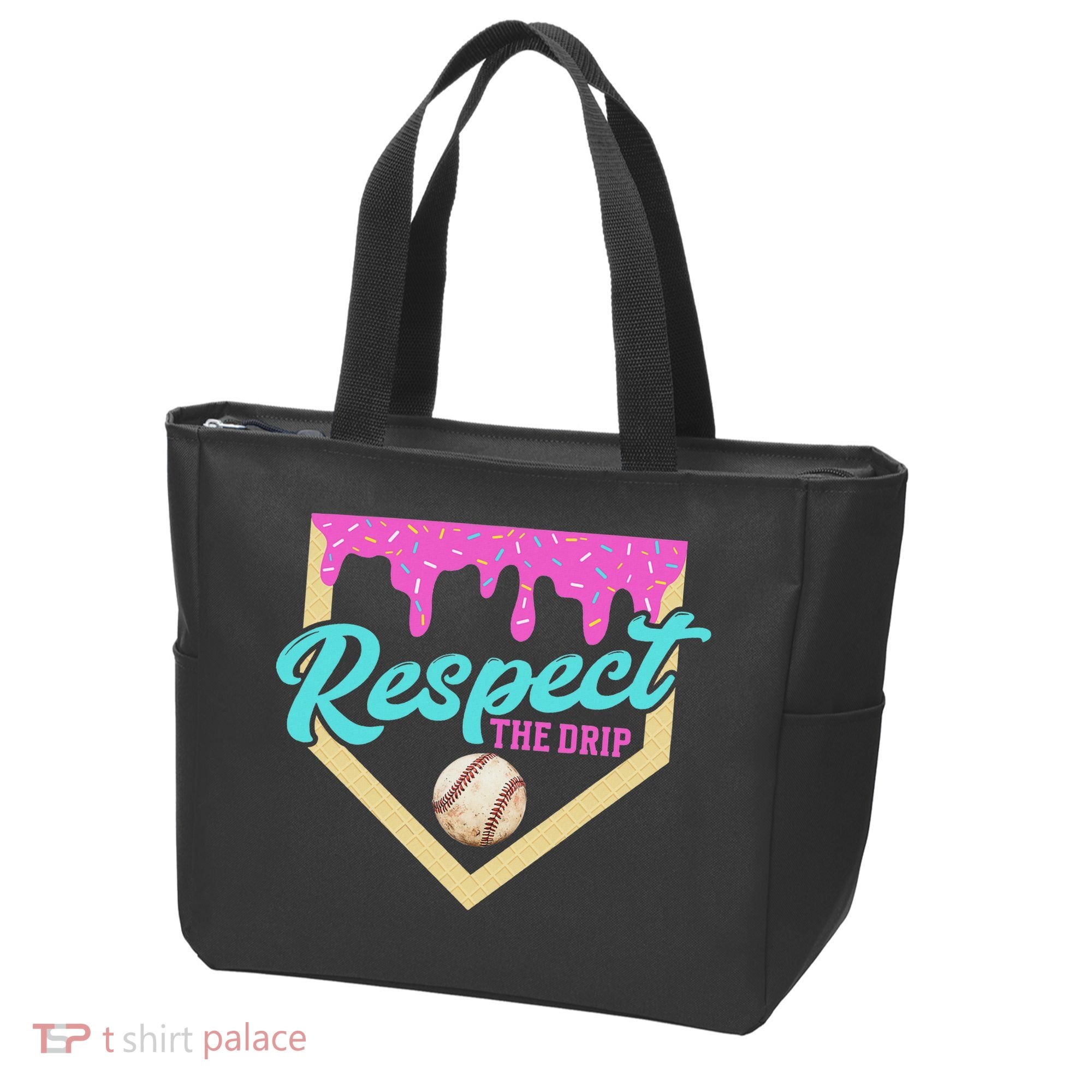 Respect The Drip Ice Cream Dripping Tote Bag