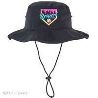 Respect The Drip Baseball Home Plate Ice Cream Dripping Bucket Hat thumb 0