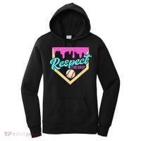 Respect The Drip Baseball Home Plate Ice Cream Dripping Women's Hoodie thumb 0