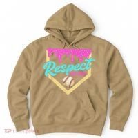Respect The Drip Baseball Home Plate Ice Cream Dripping Hoodie thumb 0