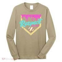 Respect The Drip Baseball Home Plate Ice Cream Dripping Long Sleeve Shirt thumb 0