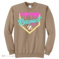 Respect The Drip Baseball Home Plate Ice Cream Dripping Sweatshirt thumb 0