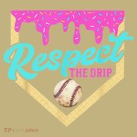 Respect The Drip Baseball Home Plate Ice Cream Dripping Mousepad thumb 1