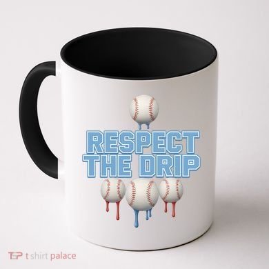 Respect The Drip Baseball Ice Coffee Mug