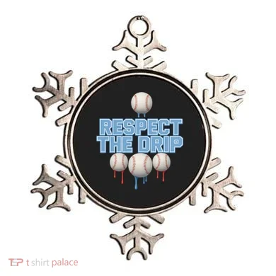 Respect The Drip Baseball Ice Ornament