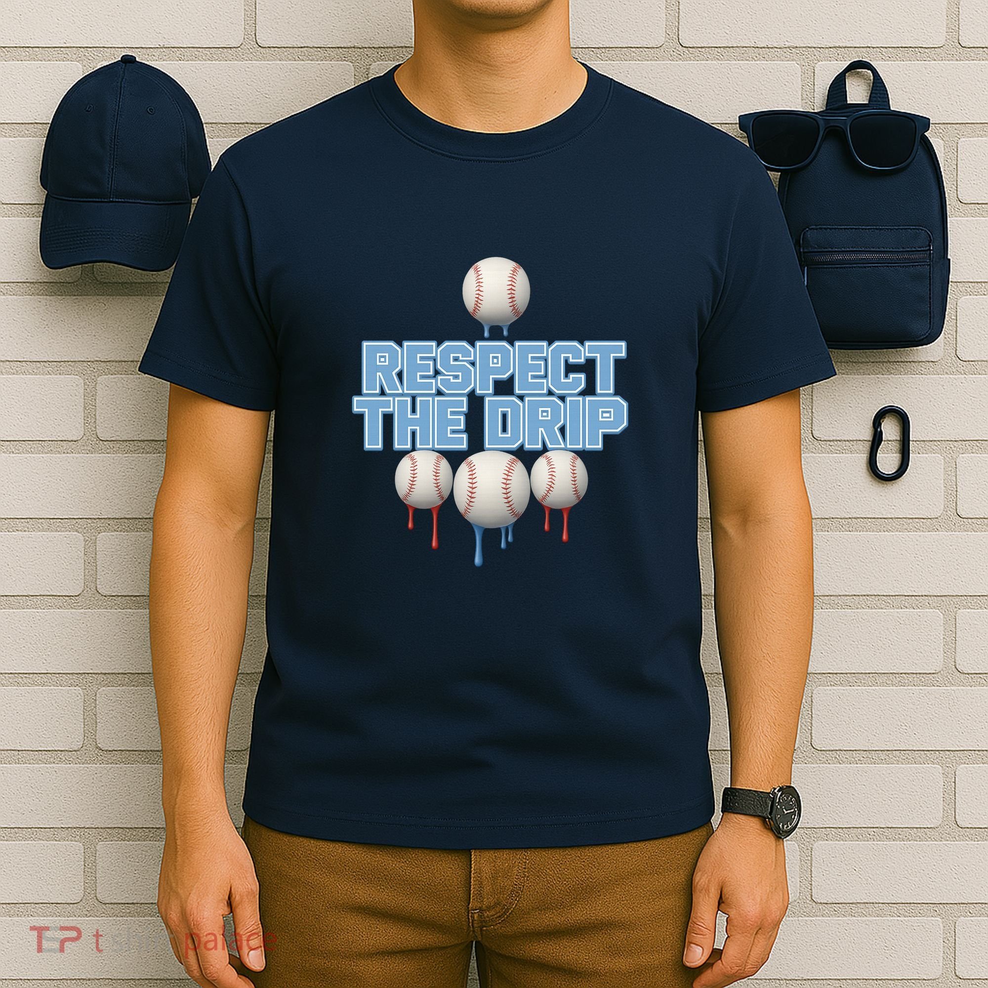 Respect The Drip Baseball Ice T-Shirt