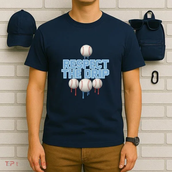 Respect The Drip Baseball Ice T-Shirt