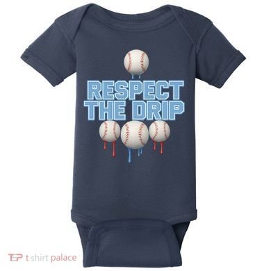 Respect The Drip Baseball Ice Baby Bodysuit