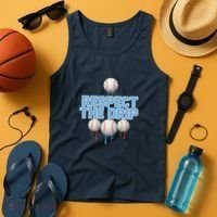 Respect The Drip Baseball Ice Tank Top thumb 4