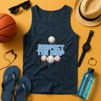 Respect The Drip Baseball Ice Tank Top thumb 4
