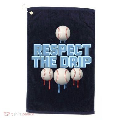 Respect The Drip Baseball Ice Golf Towel