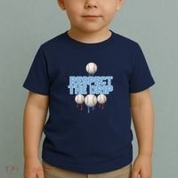 Respect The Drip Baseball Ice Toddler T-Shirt thumb 2