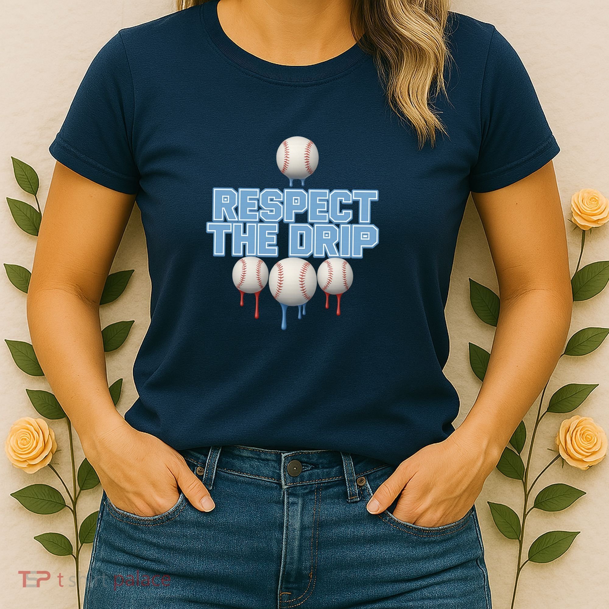 Respect The Drip Baseball Ice Women's T-Shirt