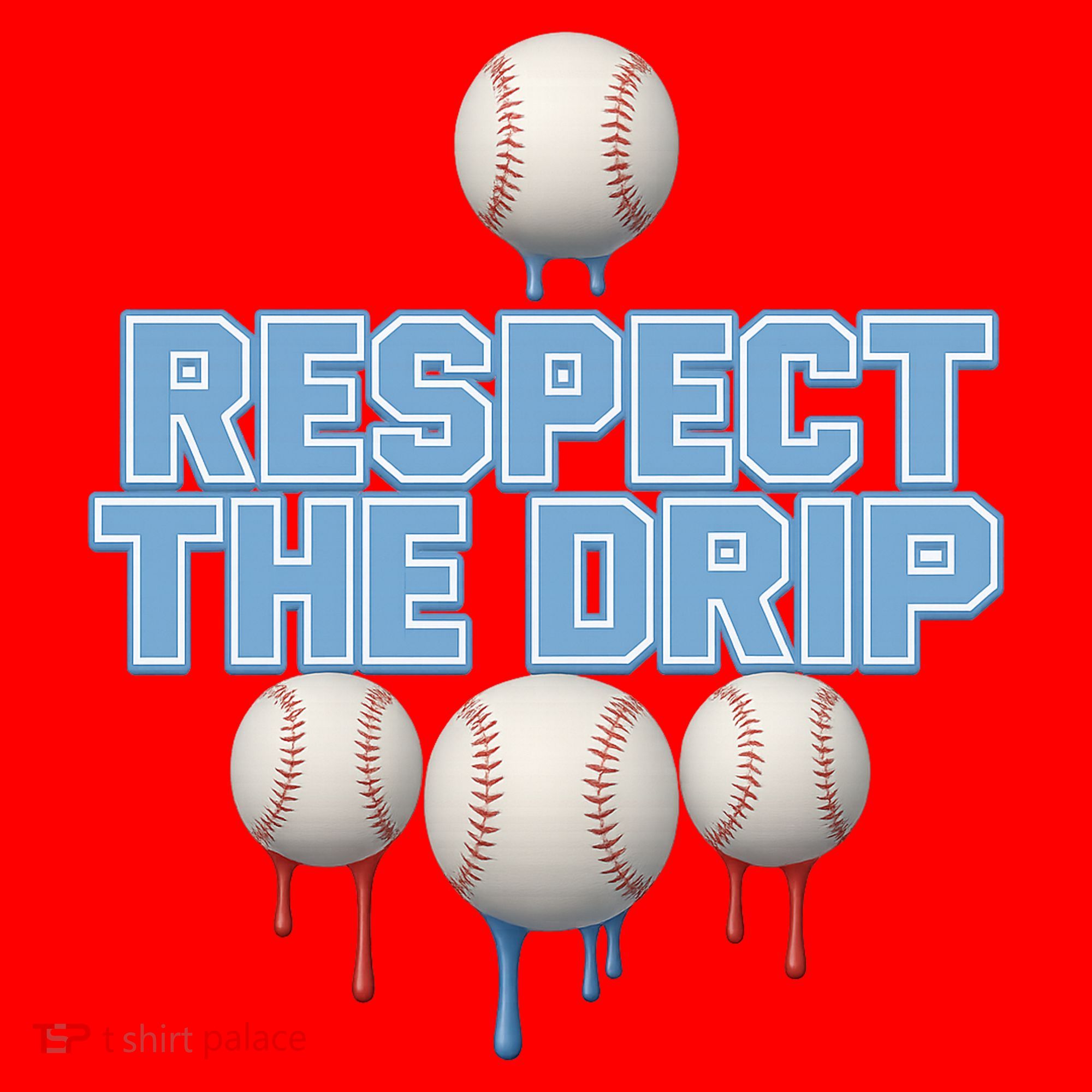 Respect The Drip Baseball Ice Santa Hat