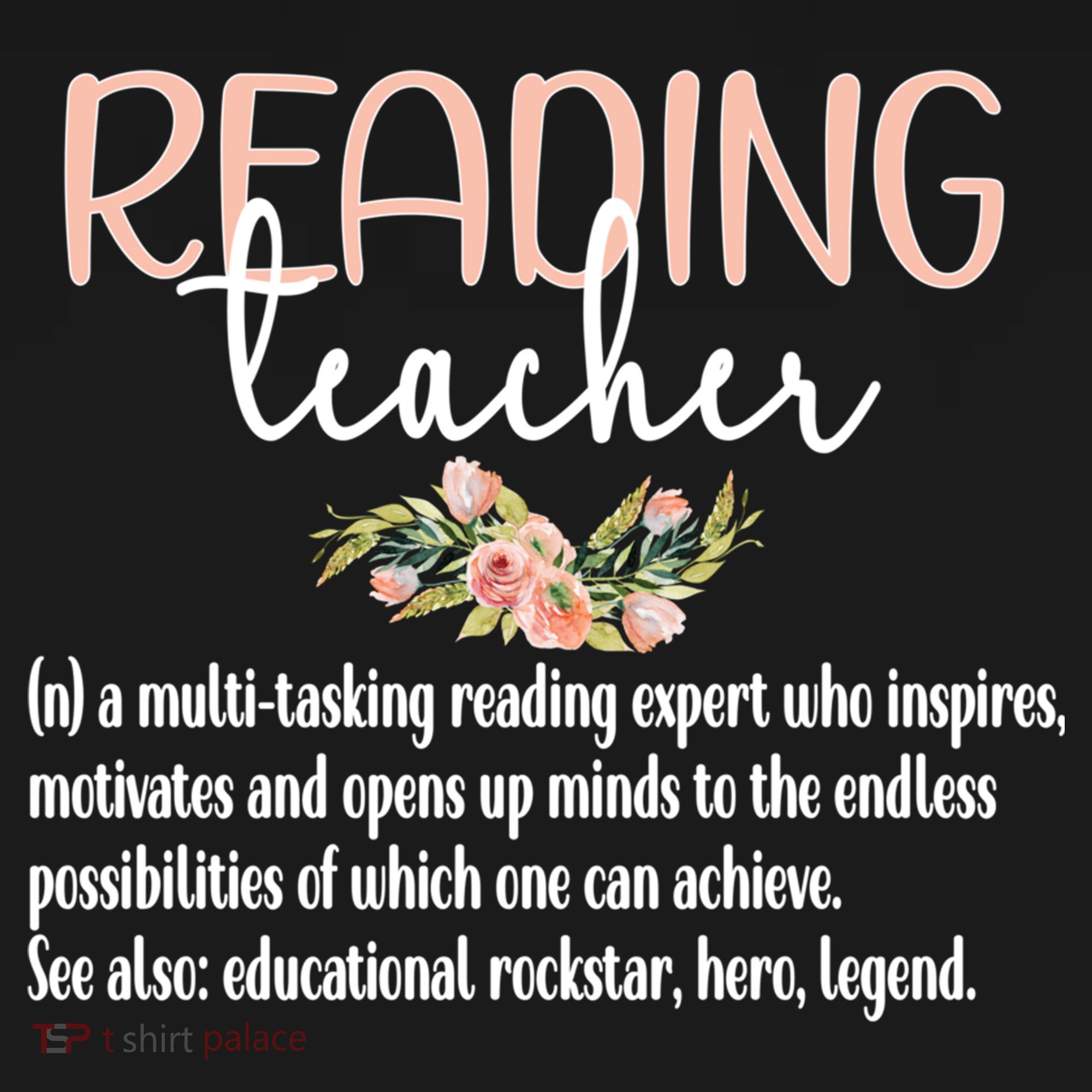 Reading Teacher Definition School Book Reading Specialist Gift Doggie Tank