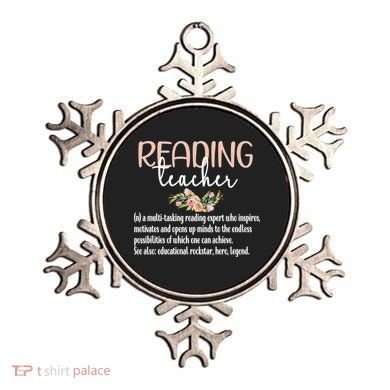 Reading Teacher Definition School Book Reading Specialist Gift Ornament