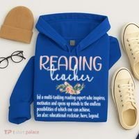 Reading Teacher Definition School Book Reading Specialist Gift Hoodie thumb 4