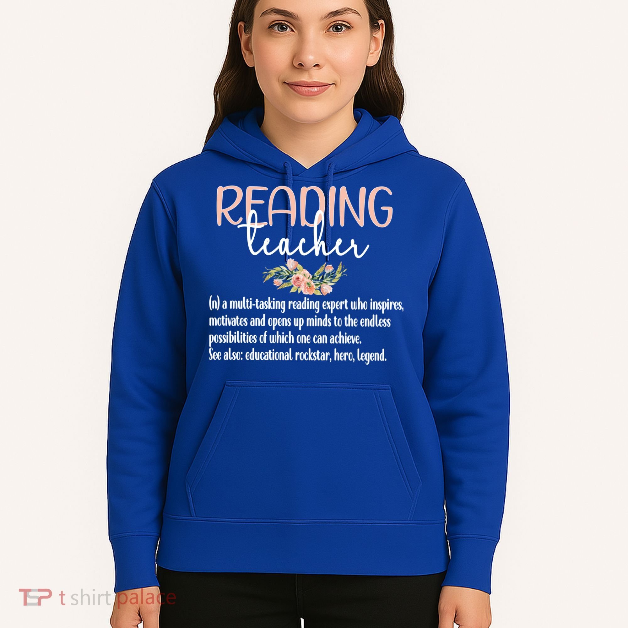Reading Teacher Definition School Book Reading Specialist Gift Hoodie