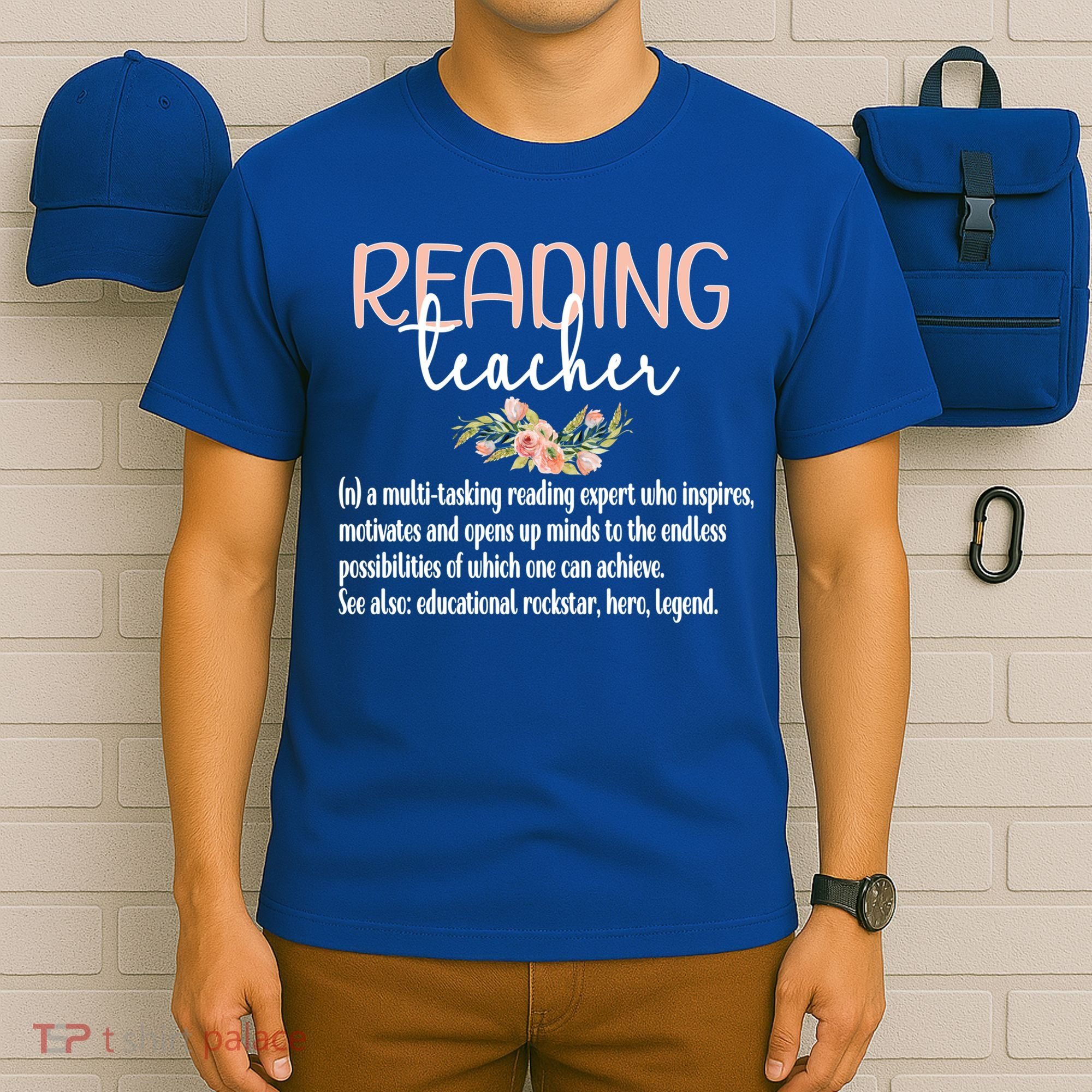 Reading Teacher Definition School Book Reading Specialist Gift T-Shirt