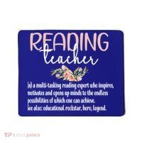 Reading Teacher Definition School Book Reading Specialist Gift Mousepad thumb 0