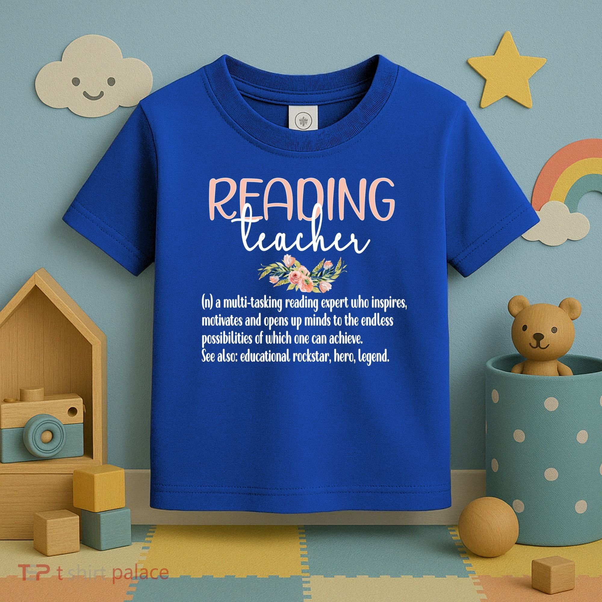 Reading Teacher Definition School Book Reading Specialist Gift Toddler T-Shirt
