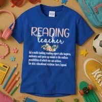 Reading Teacher Definition School Book Reading Specialist Gift Kids T-Shirt thumb 3