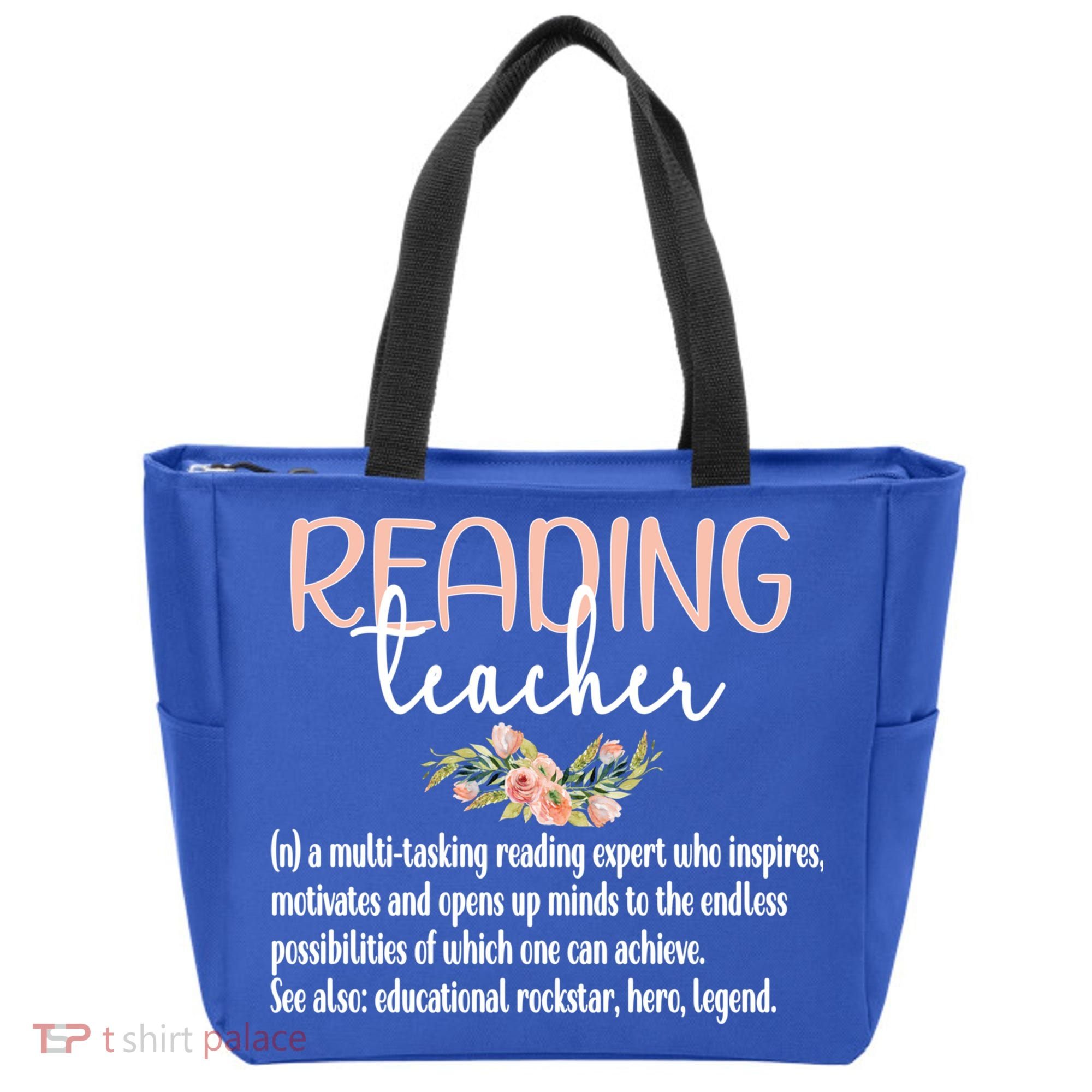 Reading Teacher Definition School Book Reading Specialist Gift Tote Bag