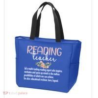 Reading Teacher Definition School Book Reading Specialist Gift Tote Bag thumb 3