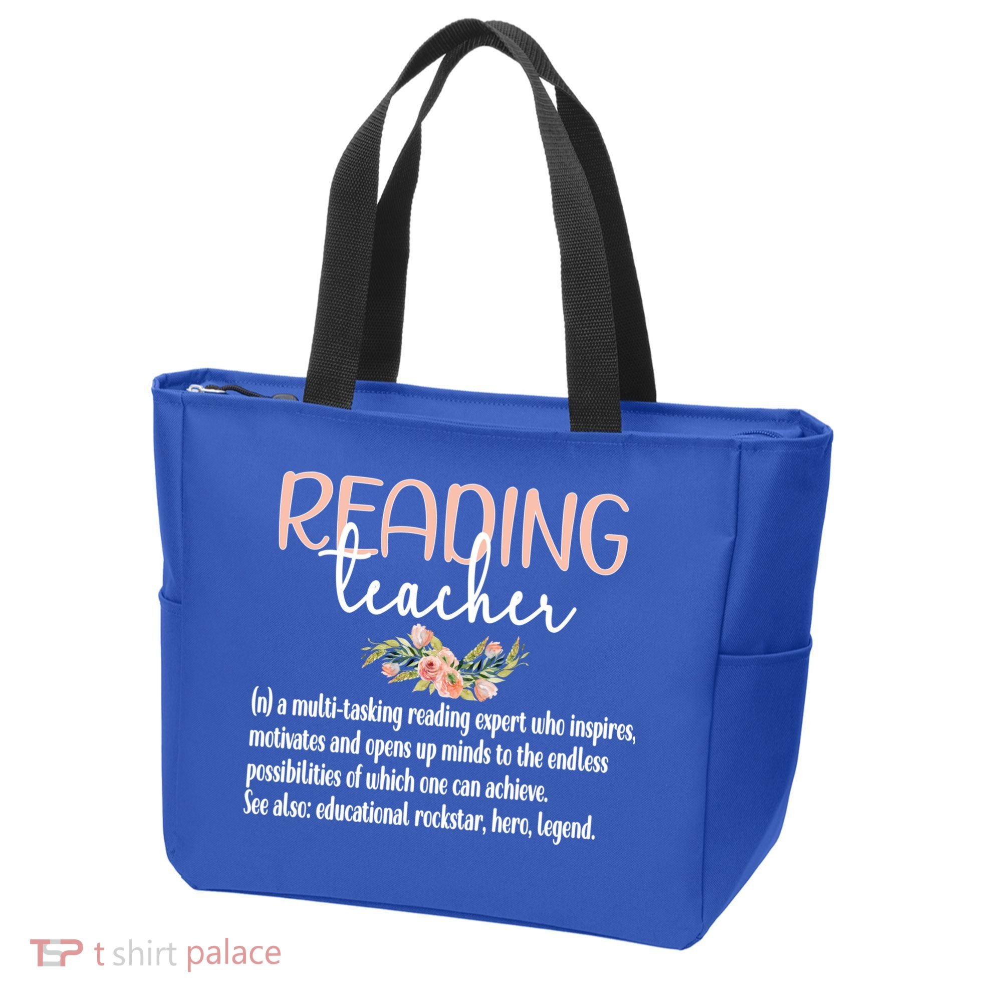 Reading Teacher Definition School Book Reading Specialist Gift Tote Bag