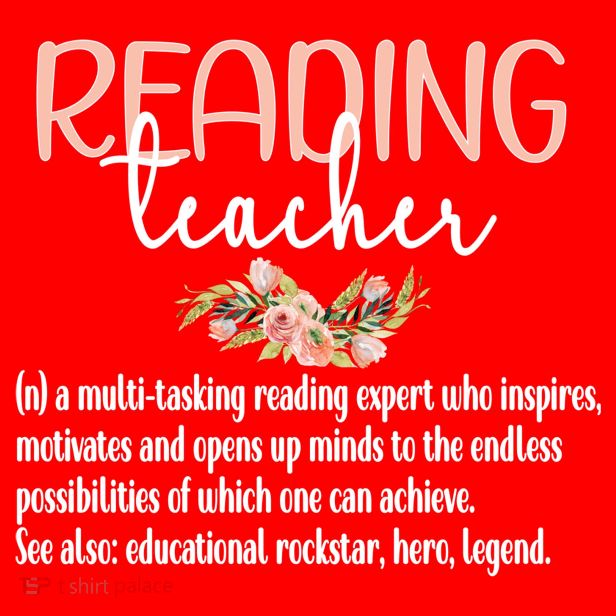 Reading Teacher Definition School Book Reading Specialist Gift Santa Hat